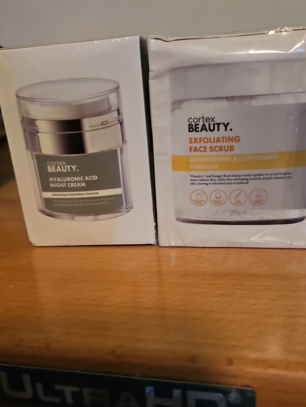Cortex Beauty Exfoliating Face Scrub - And Hyaluronic Acid Night Cream